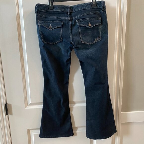 Express Blue Stella Regular Fit Low Rise Jeans Size 10 - Picture 5 of 10